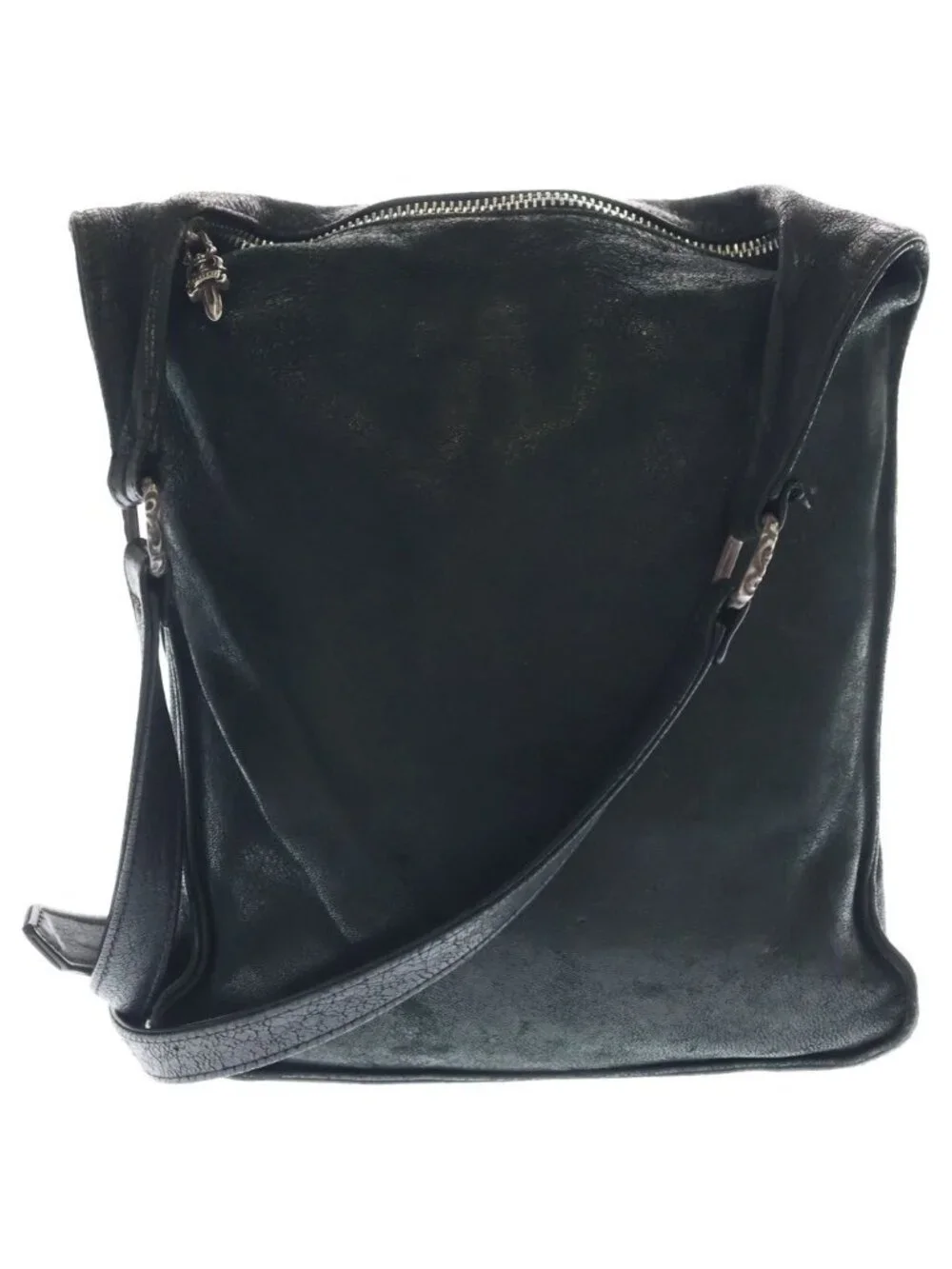 Chrome Hearts F-slinger Shoulder Bag Slinger Suede Black